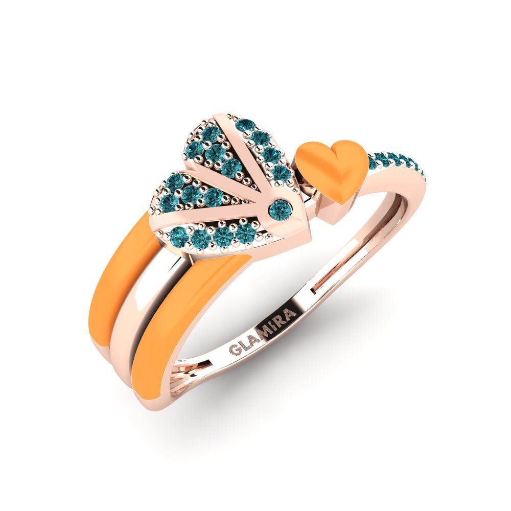 Diamante Azul Anillo Evermore