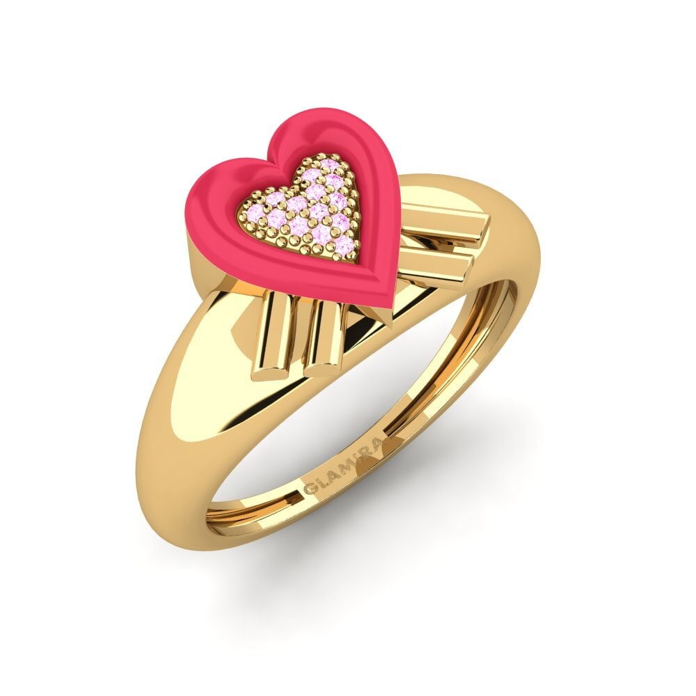 Zafiro Rosado Anillo Extragrande