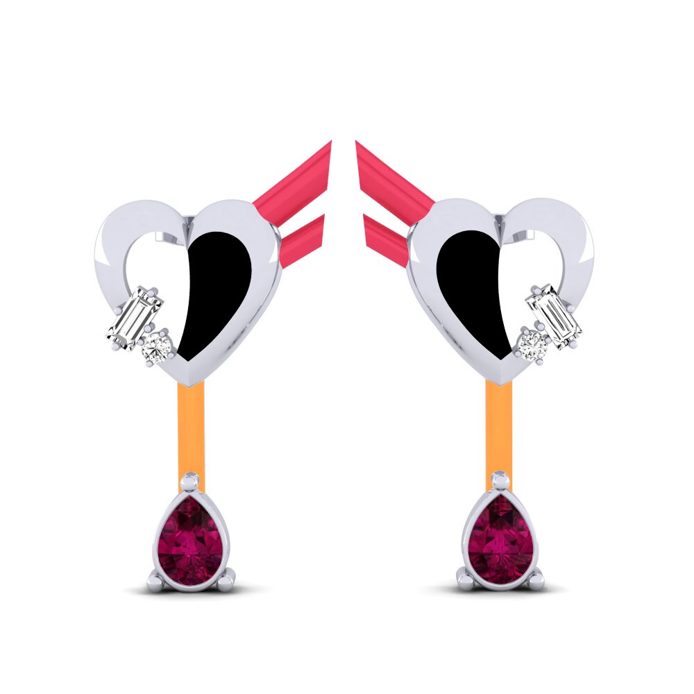 Granate Rhodolite Pendiente de mujer Hoffnung B