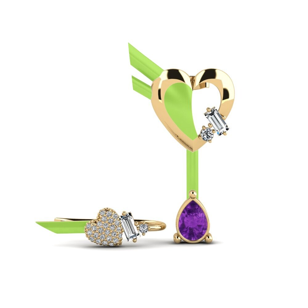 Pendientes Amatista Trepadores