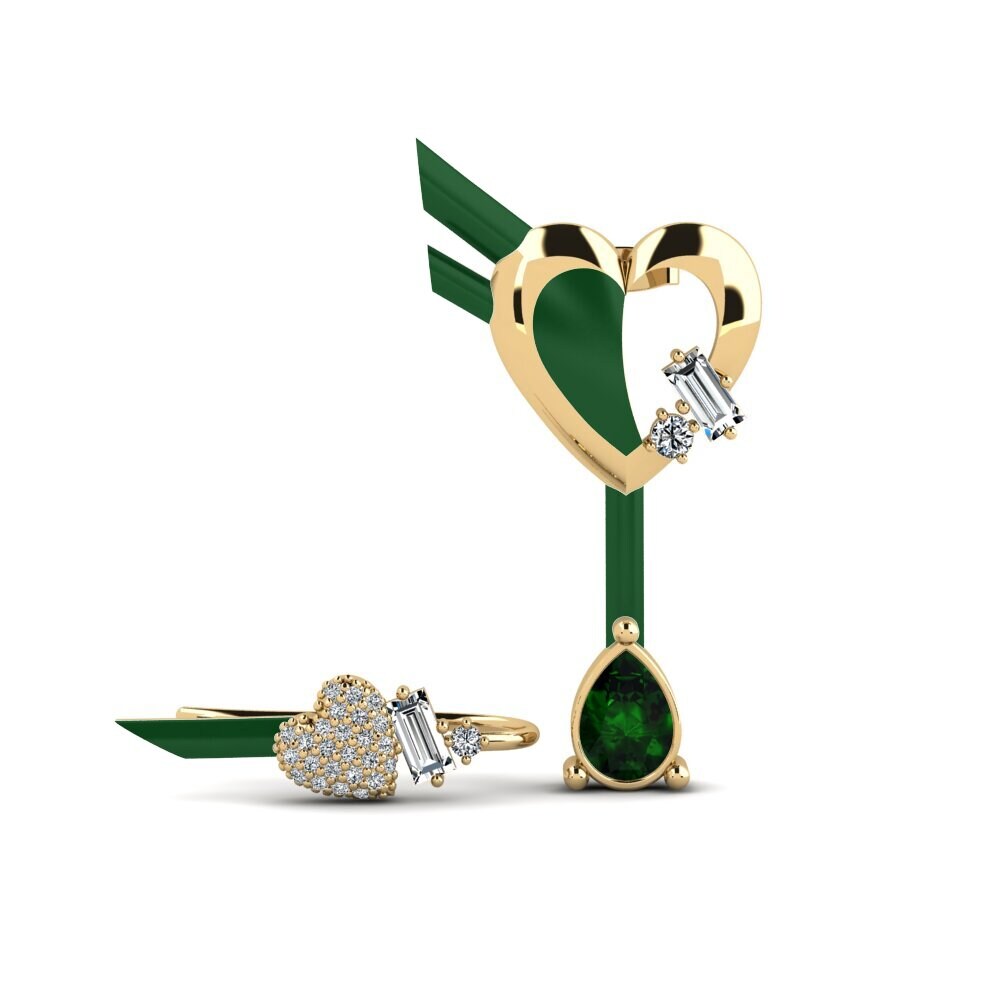 Climber Green Tourmaline Earrings