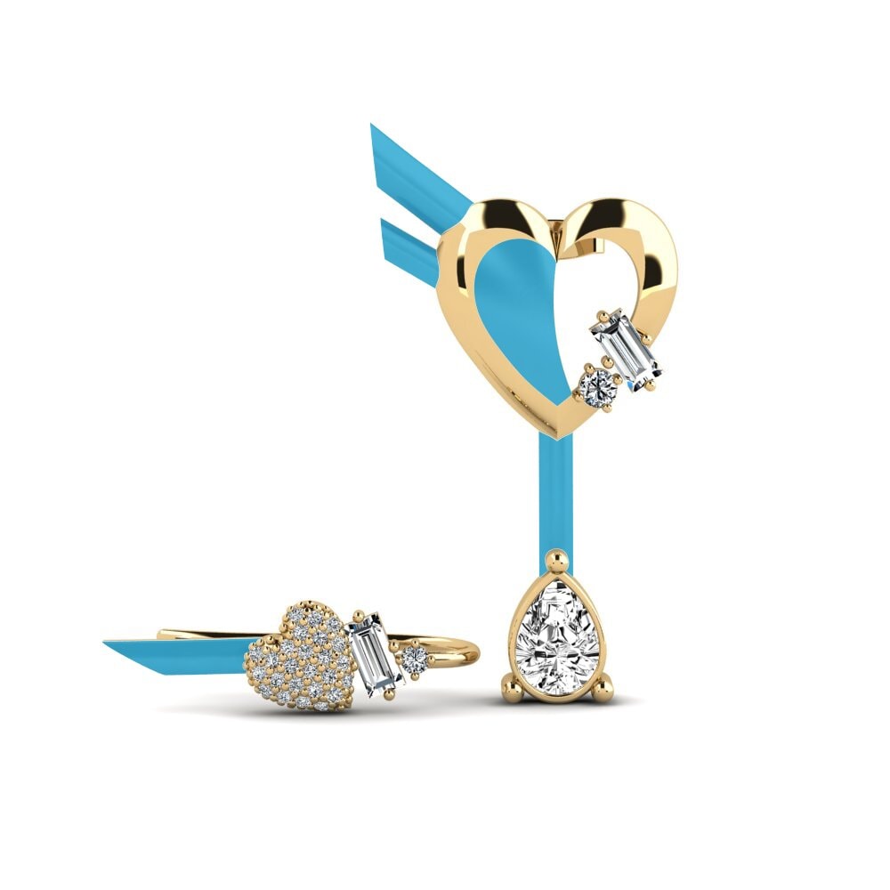 Pendientes Moissanita Trepadores