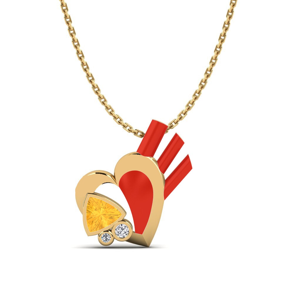 Citrine Women's Pendant Immense