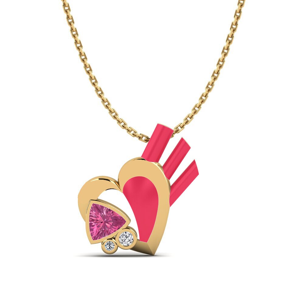 Pink Tourmaline Women's Pendant Immense