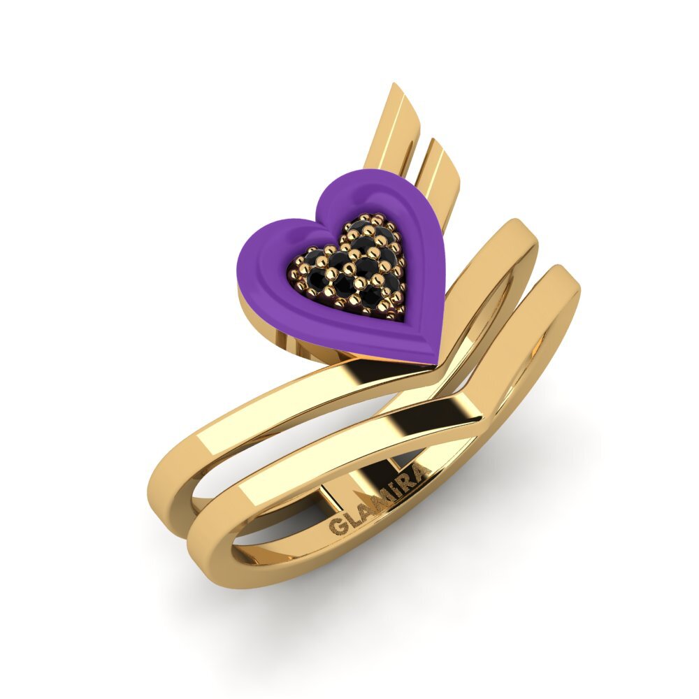Diamante Negro Anillo Insiem