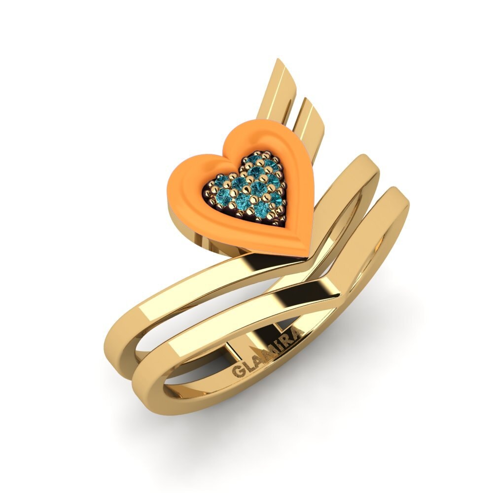 Diamante Azul Anillo Insiem