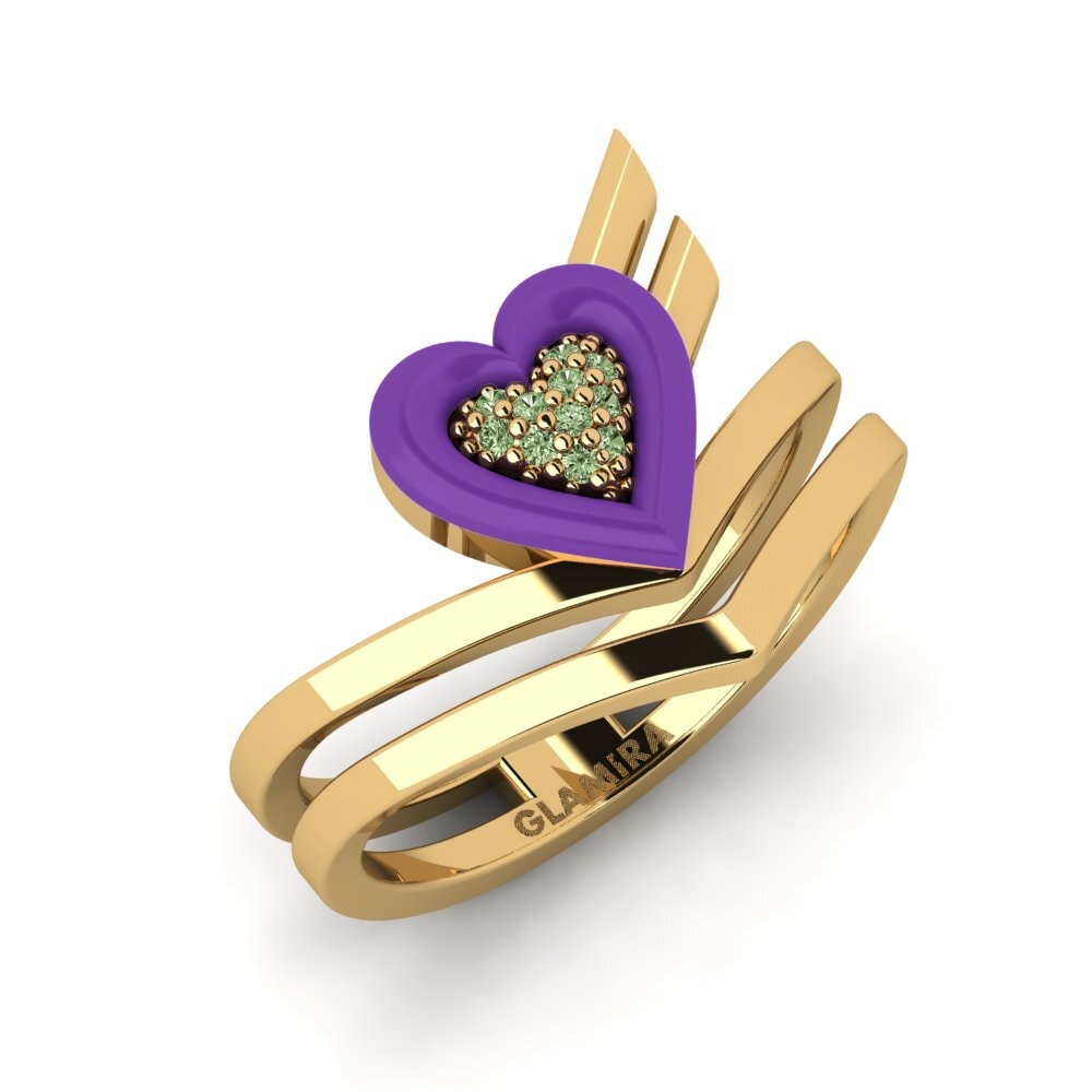 Diamante Verde Anillo Insiem
