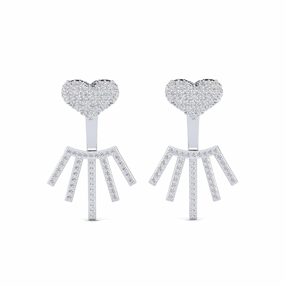 White Silver Women's Earring Lanmou