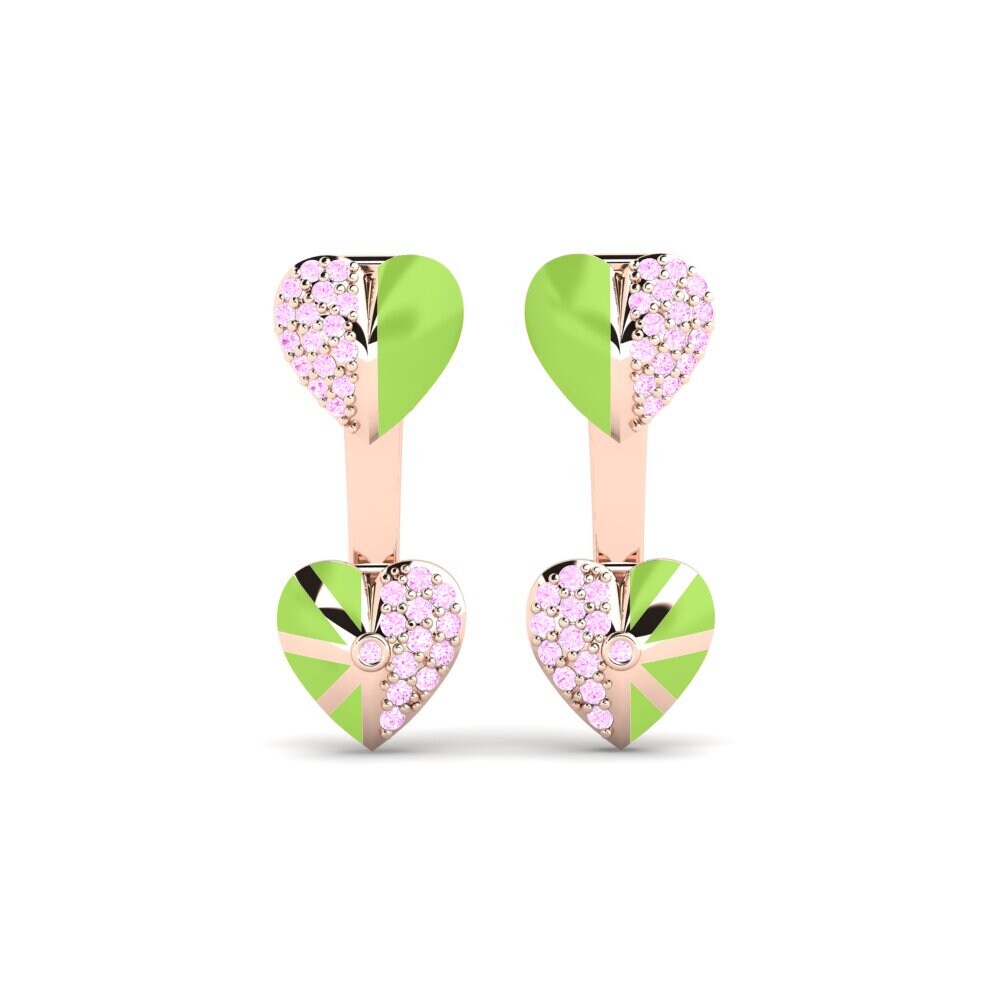 Zaffiro Rosa Orecchino da donna Limelight