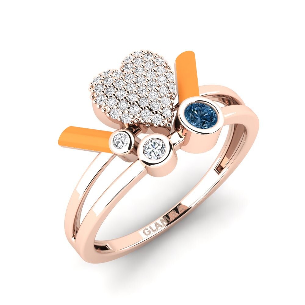 Diamante Azul Anillo Loveglow