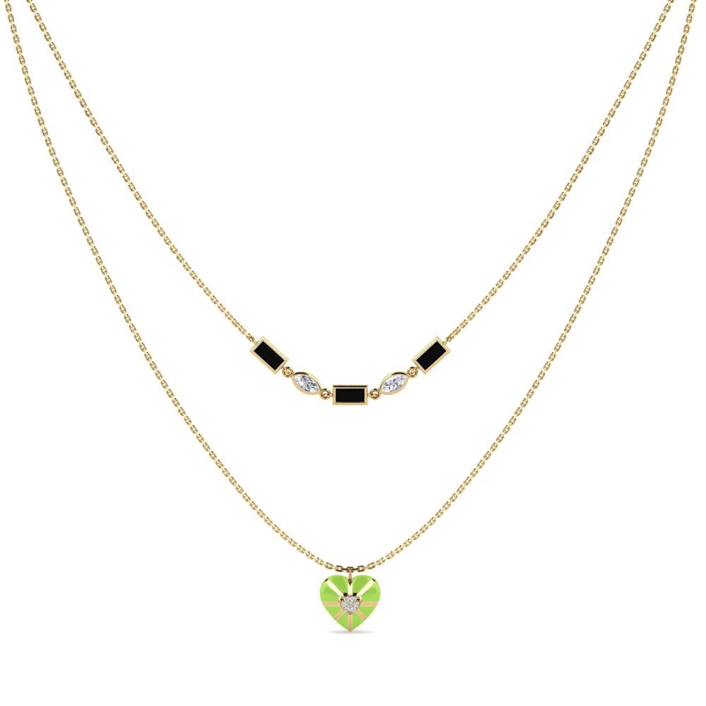 Black Onyx Women's Necklace Maroon