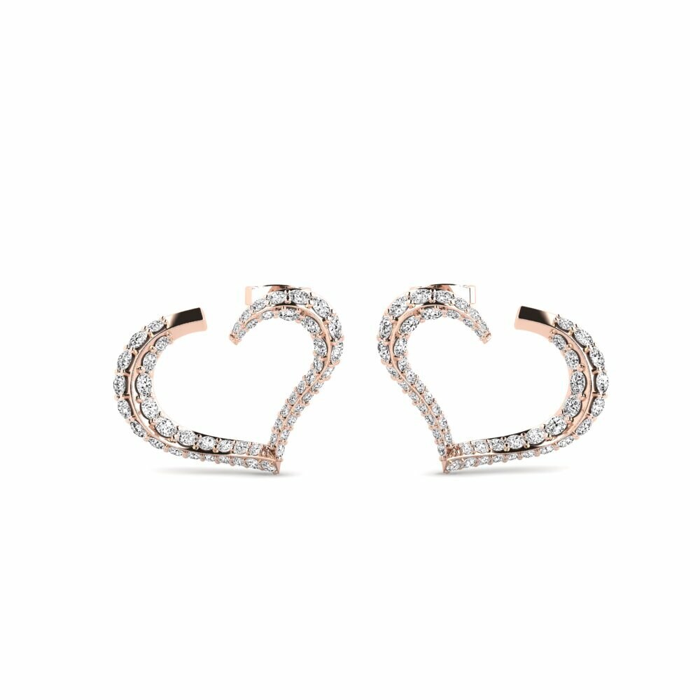 Boucle d'oreille femme Milestiba Moissanite