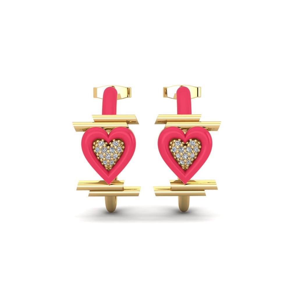 Pendientes Circonita Huggies y aros