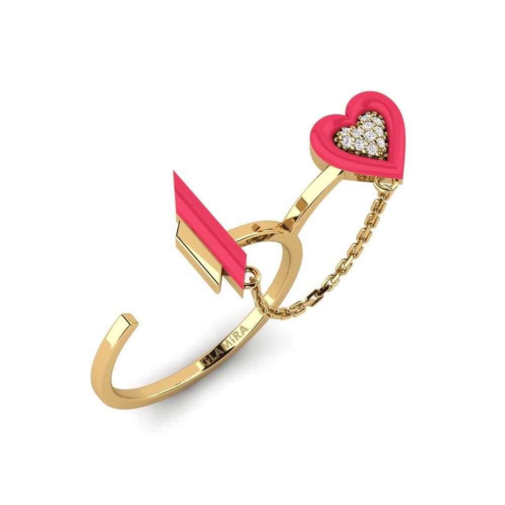 Zafiro blanco Anillo Modificare