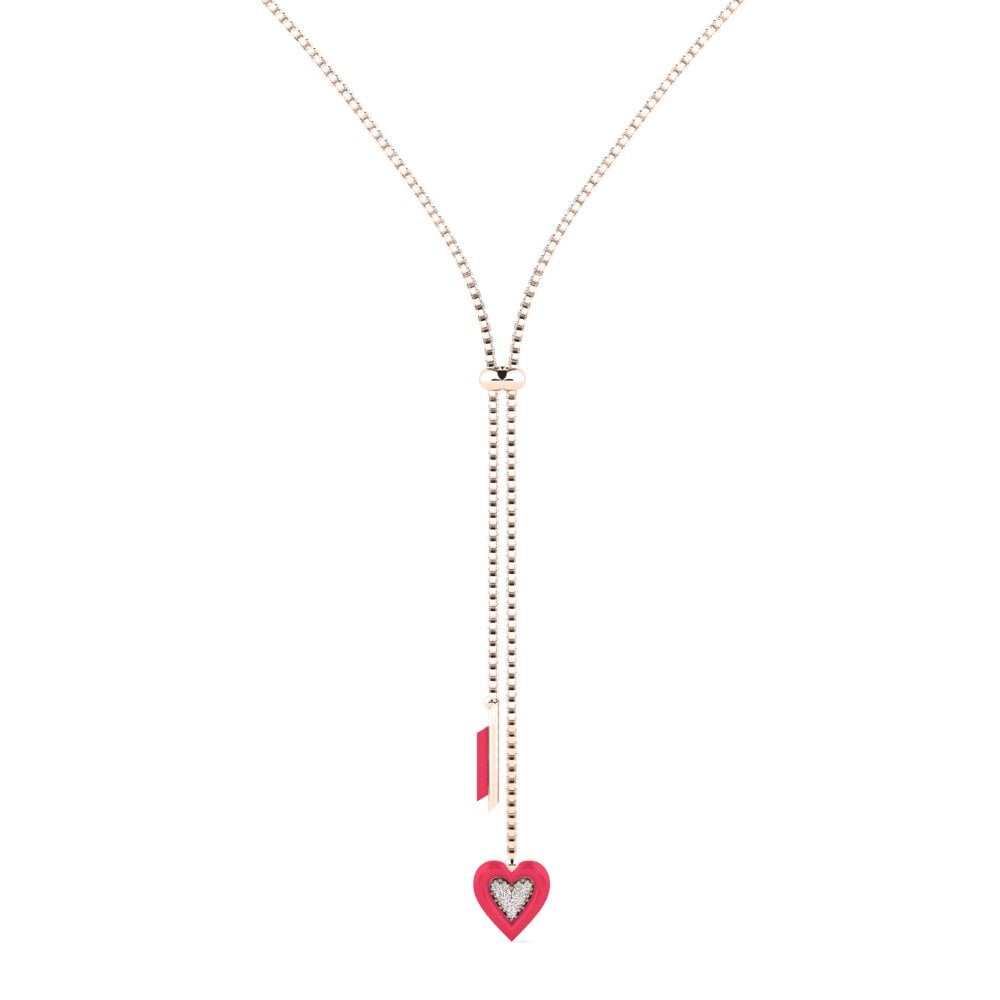14k Oro Rosa Collar de Mujer Passaggio