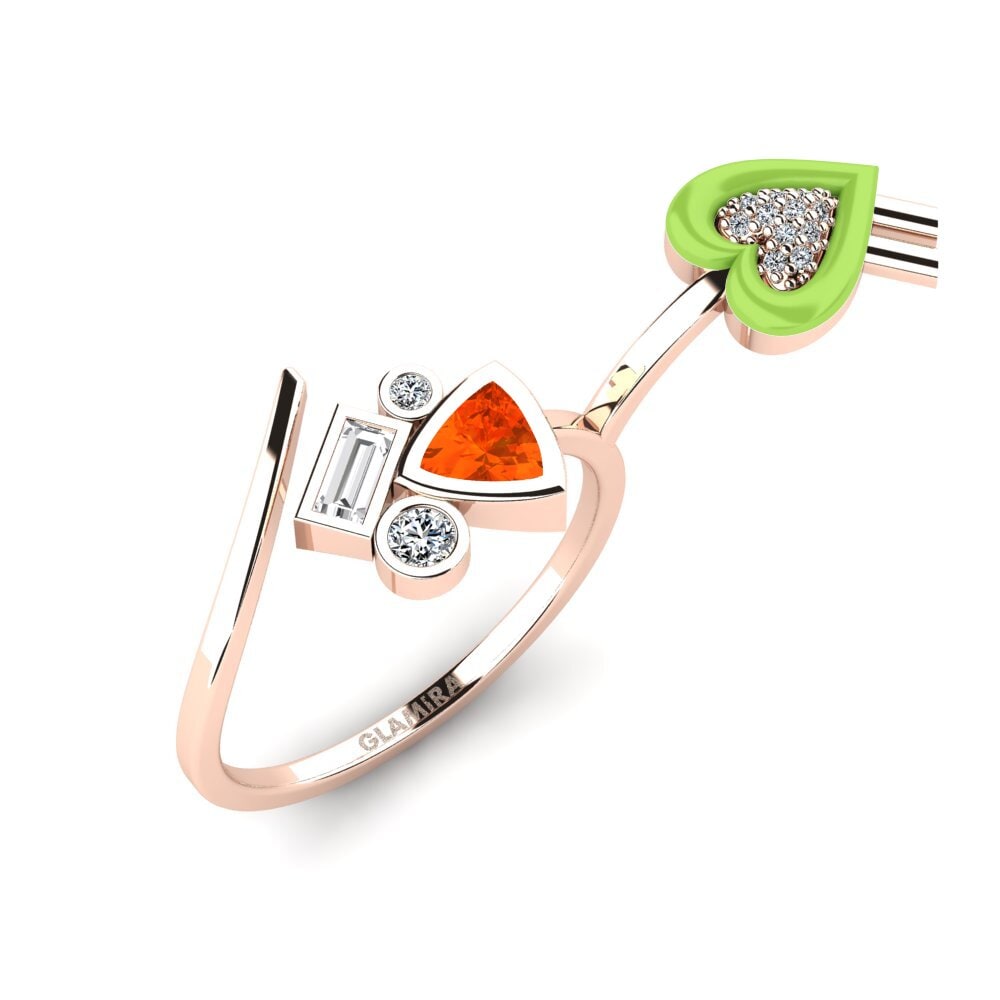 Fire Opal Ring Polpo