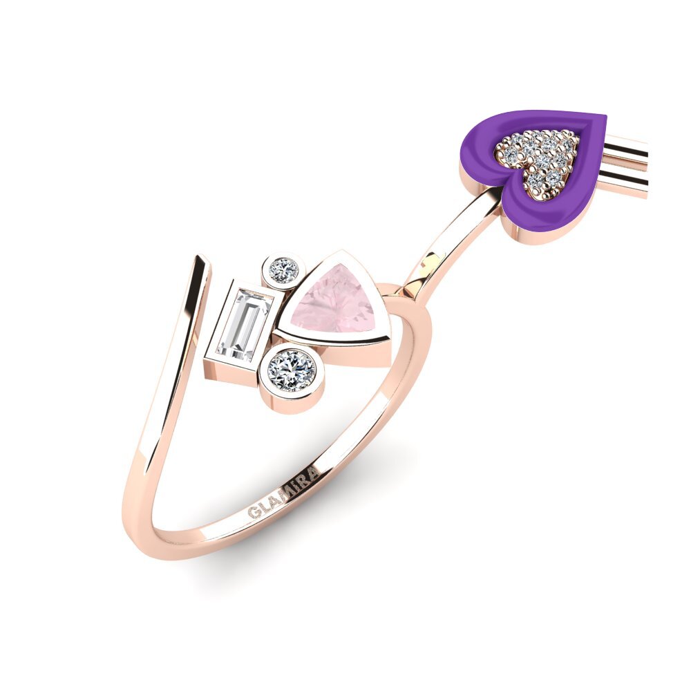 Rose Quartz Ring Polpo