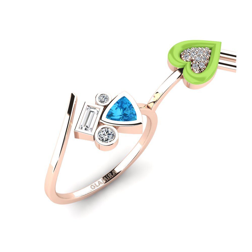 Blue Topaz Ring Polpo