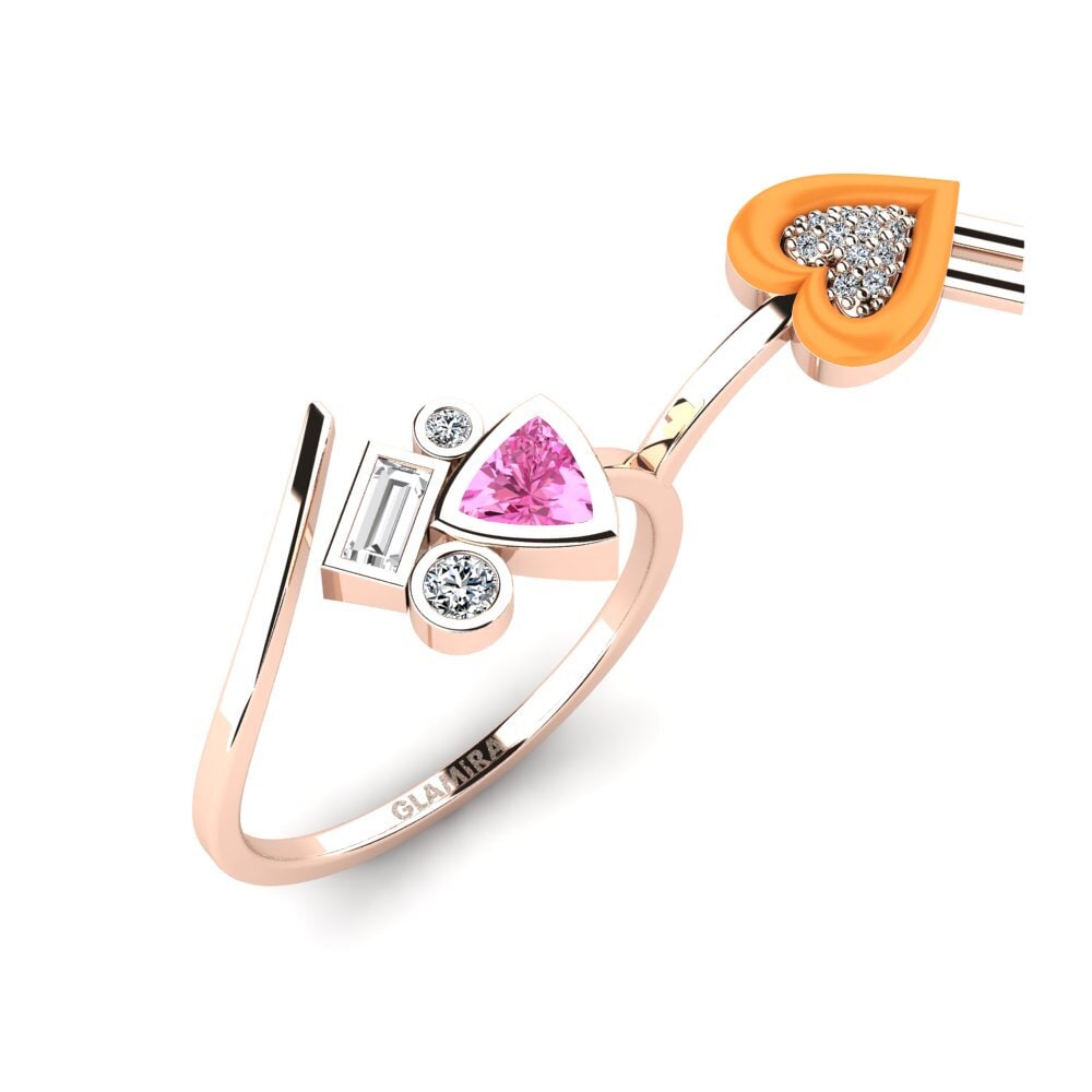 Pink Topaz Ring Polpo