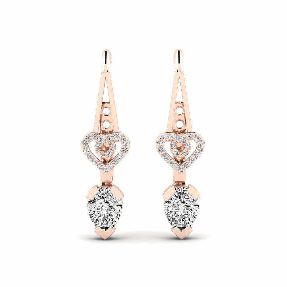 Boucle d'oreille femme Purua Moissanite