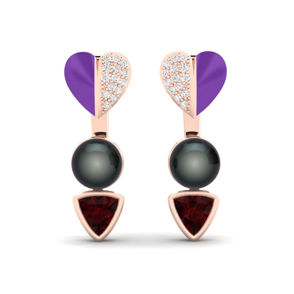Garnet Women's Earring Sepia