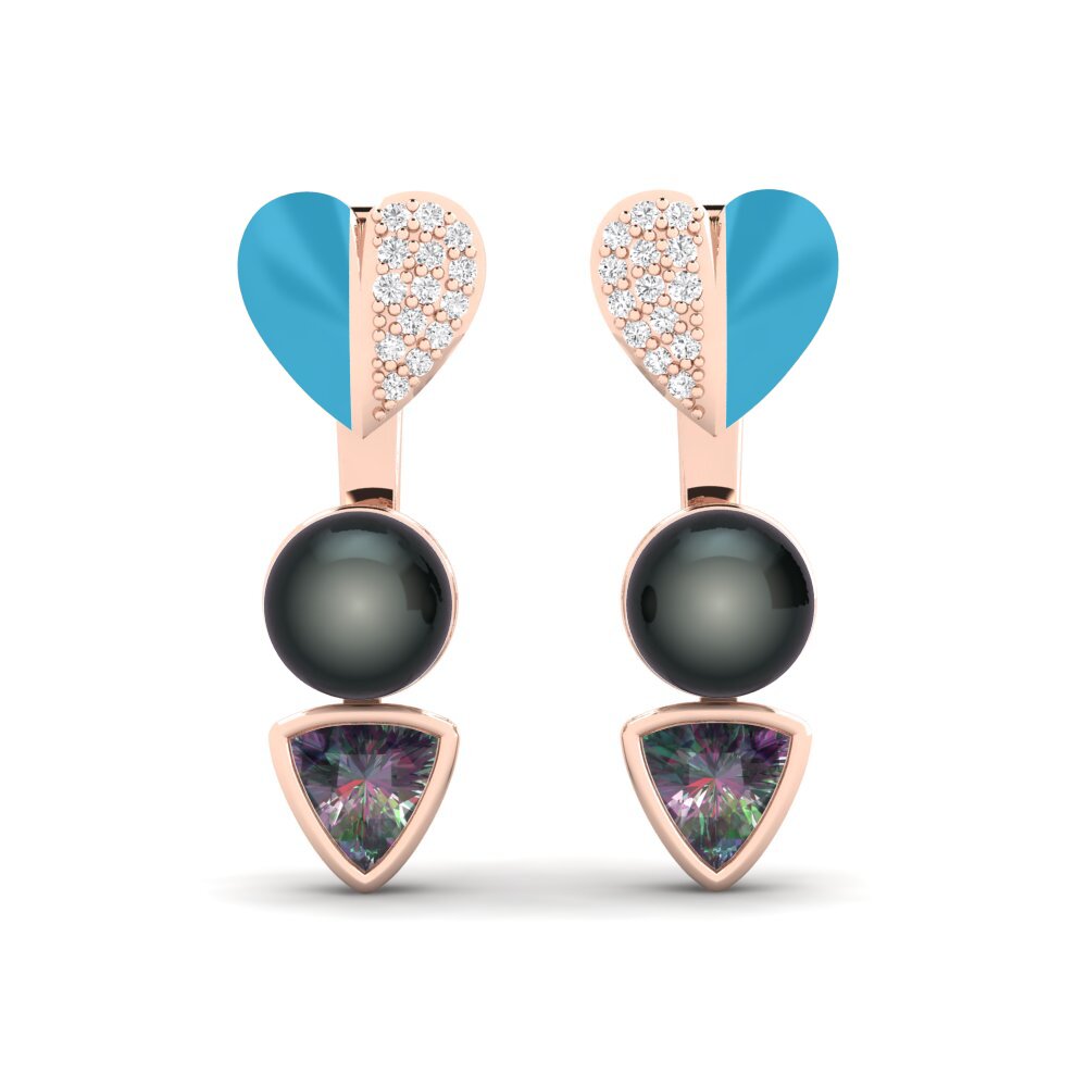 Mystic Topaz Women's Earring Sepia