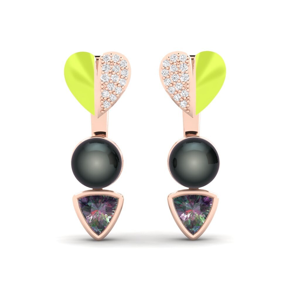 Mystic Topaz Women's Earring Sepia