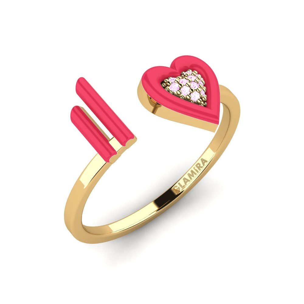Zafiro Rosado Anillo Stagi