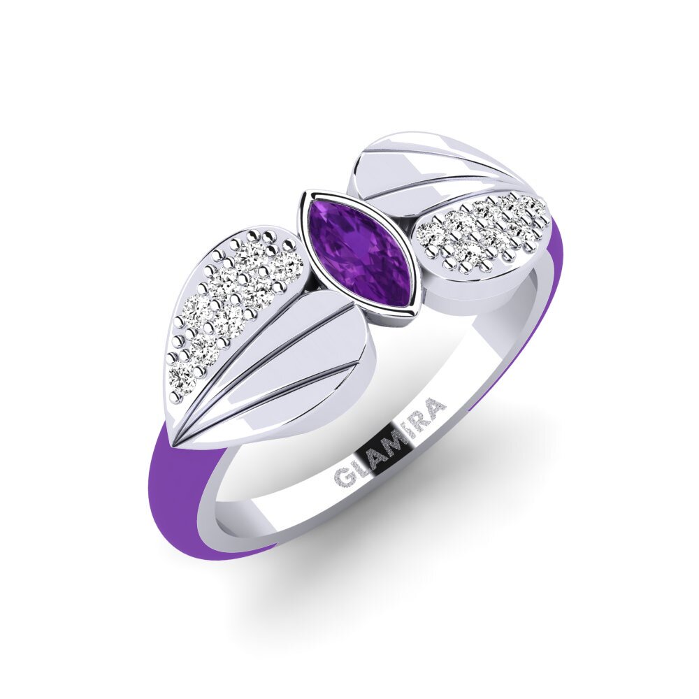 Amethyst Pinky Ring Stirring