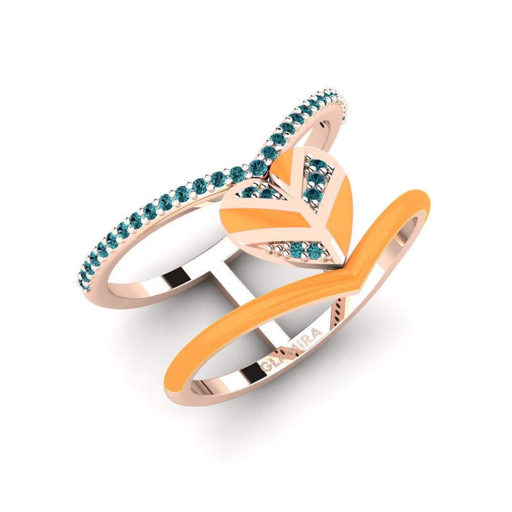 Diamante Azul Anillo Variegated