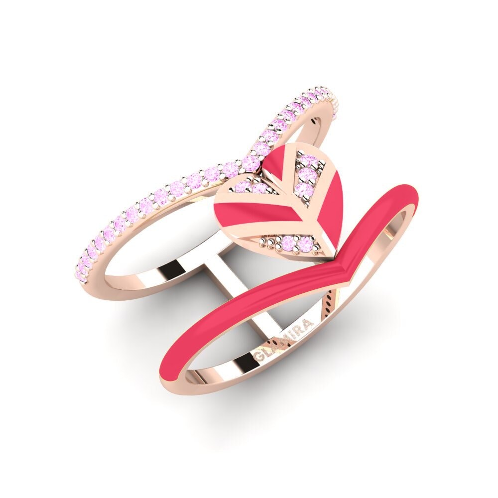 Zafiro Rosado Anillo Variegated