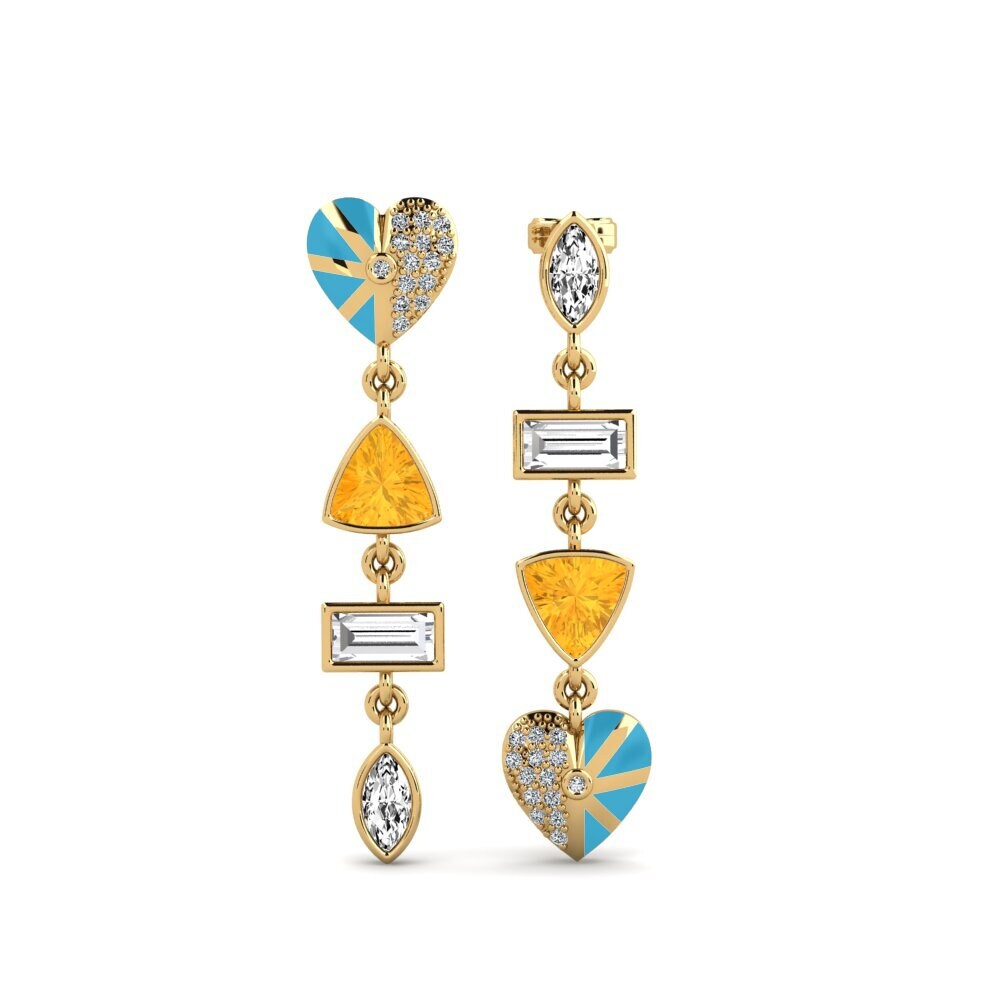 Citrine Women's Earring Vivre
