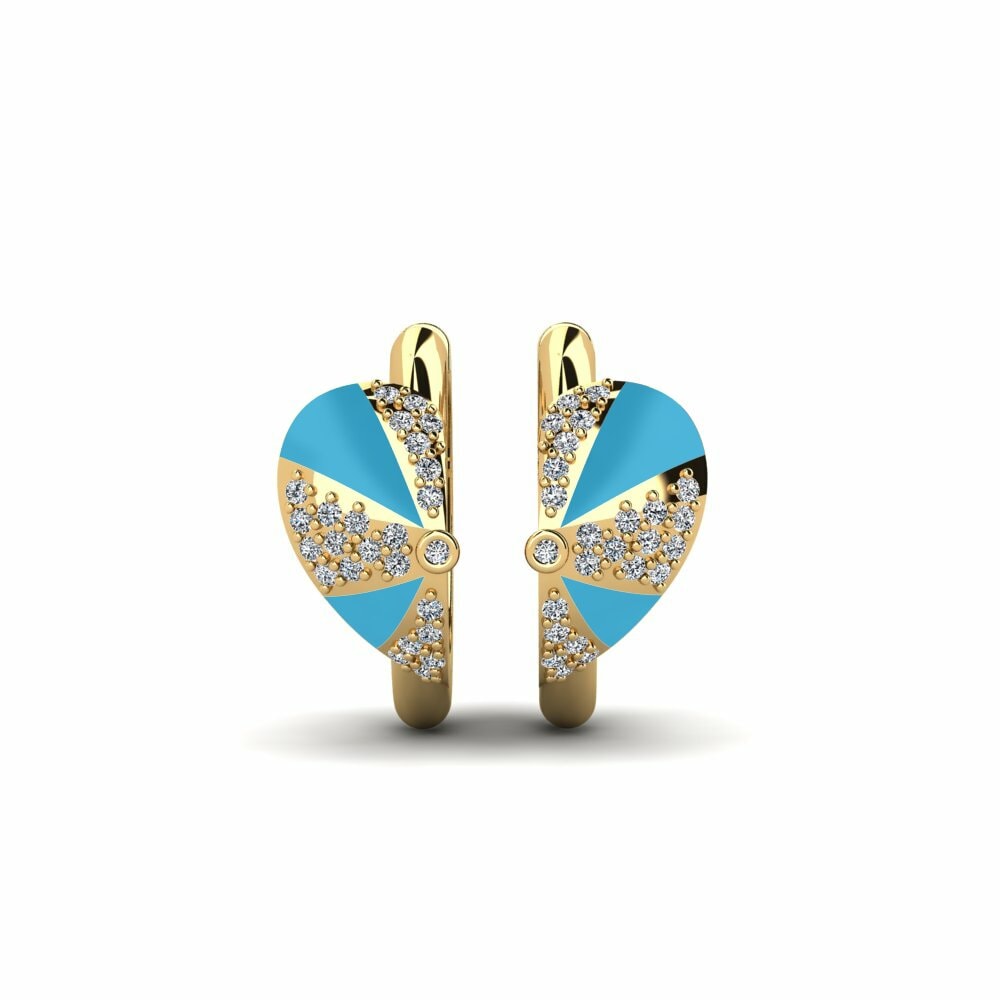 Zirkoon Dames Oorbellen Wildblue