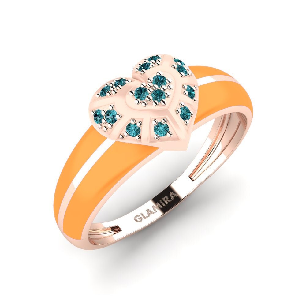 Diamante Azul Anillo Wonderland