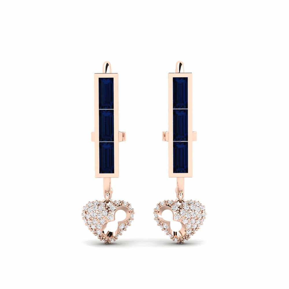 Saphir Boucle d'oreille femme Zuiver