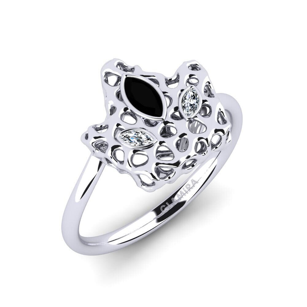 Marquise Black Onyx Ring Aivap