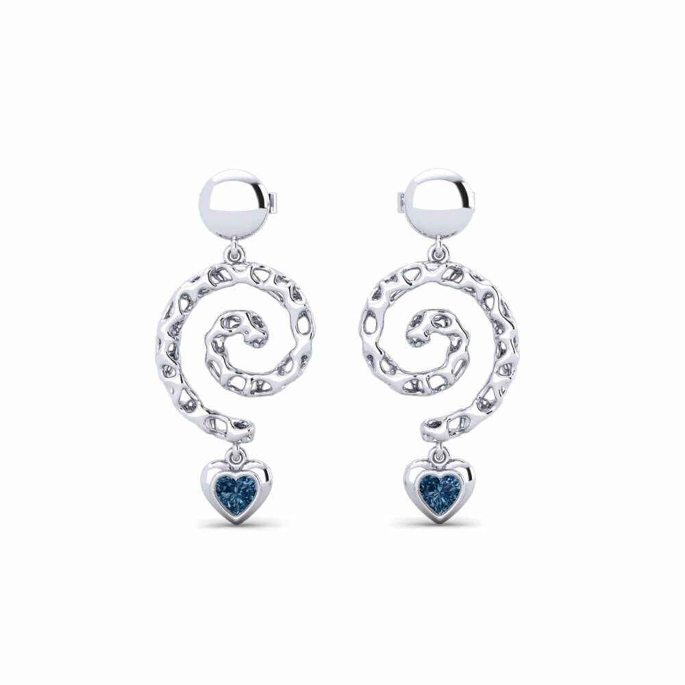 Anting-anting wanita Atlov Berlian Biru