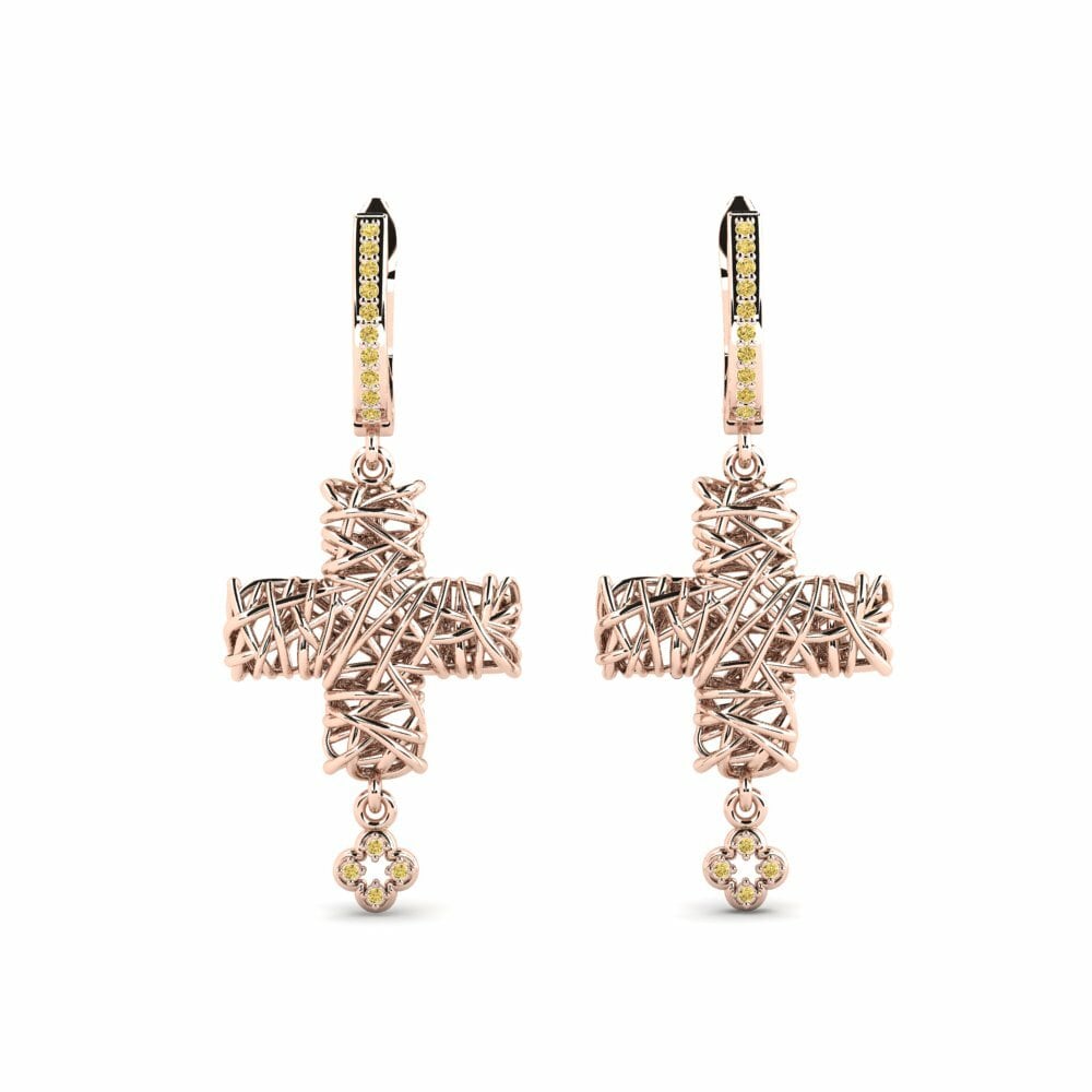 14k Rose Gold Women's Earring Cenose