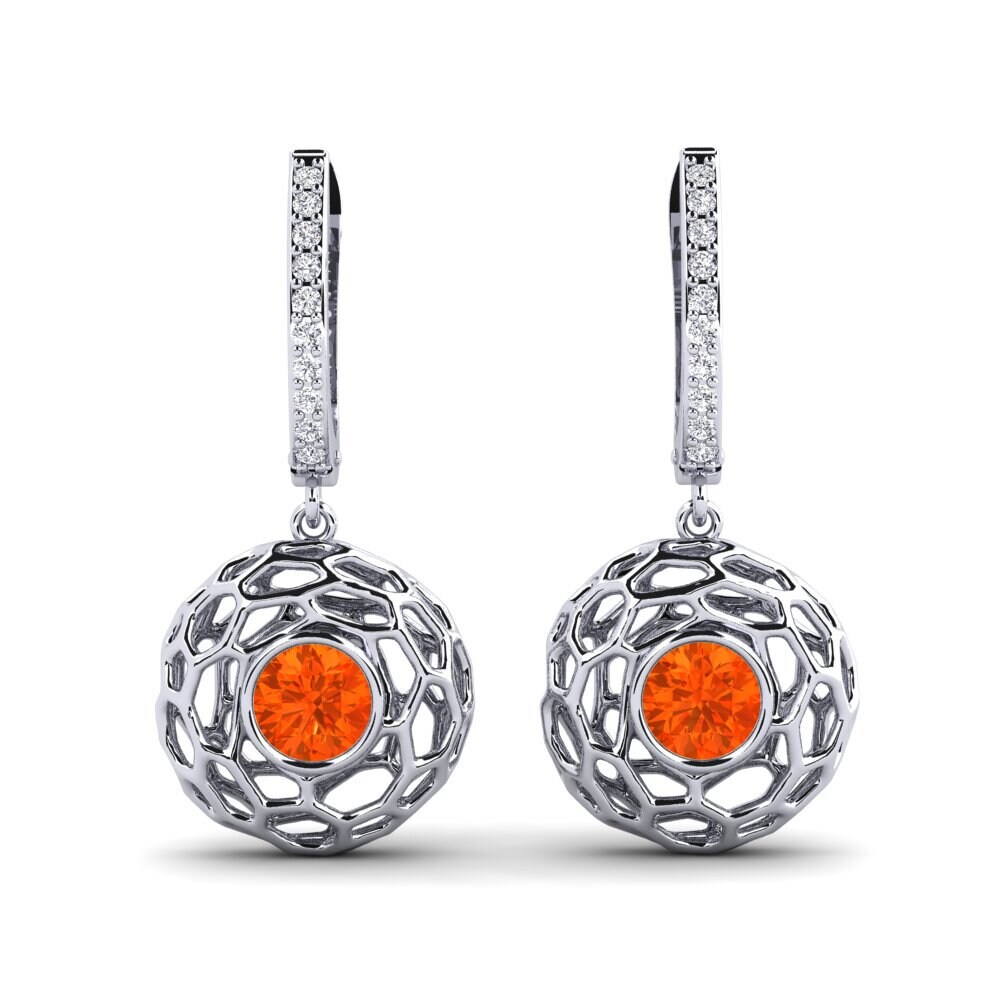 Fire Opal Women's Earring Hiner