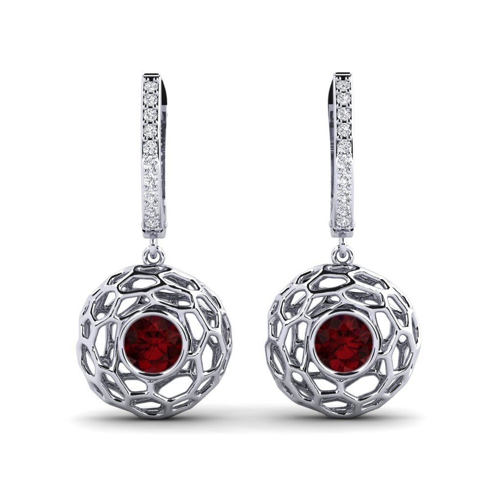 Garnet Women's Earring Hiner