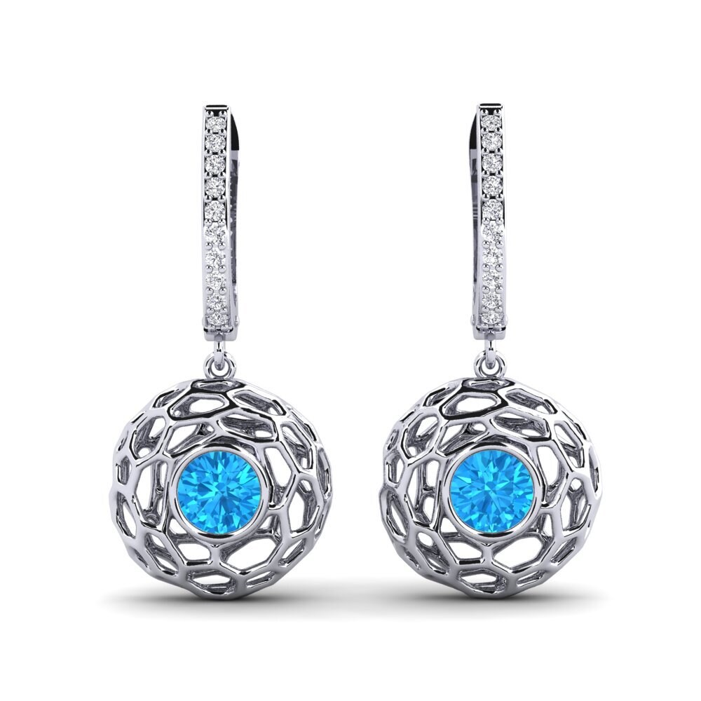 Blue Topaz Women's Earring Hiner