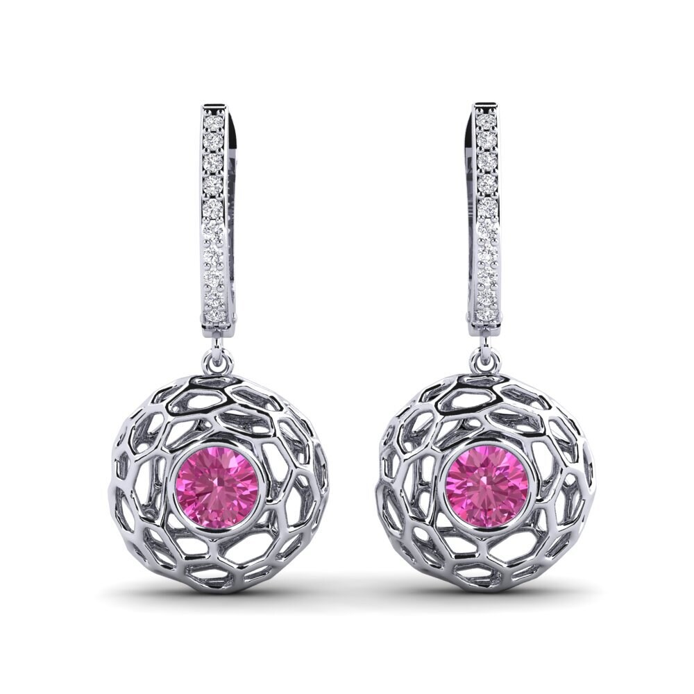 Pink Topaz Women's Earring Hiner
