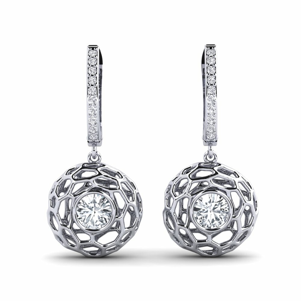 White Zircon Women's Earring Hiner