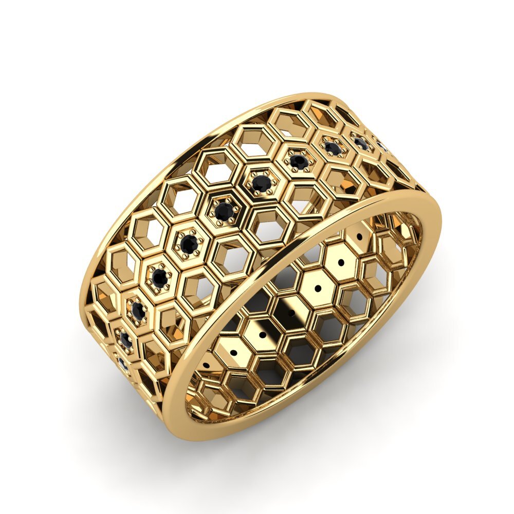 Schwarzer Onyx Ring Lamica