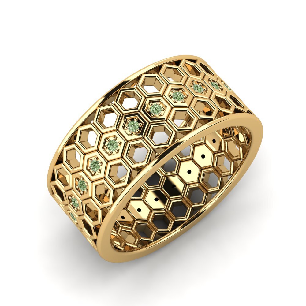Grüner Diamant Ring Lamica