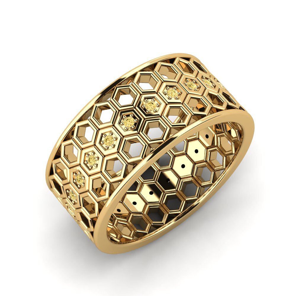 Gelber Diamant Ring Lamica