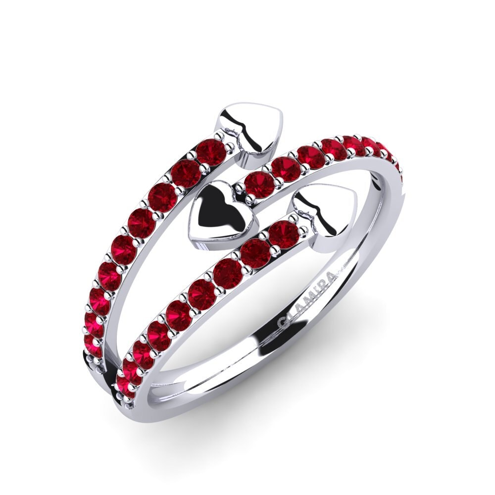 Roter Zirkonia Ring Naccarato