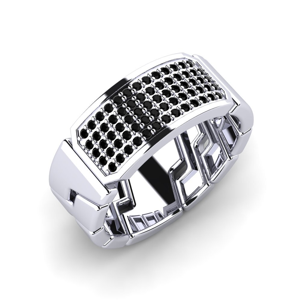 Schwarzer Onyx Ring Pascua