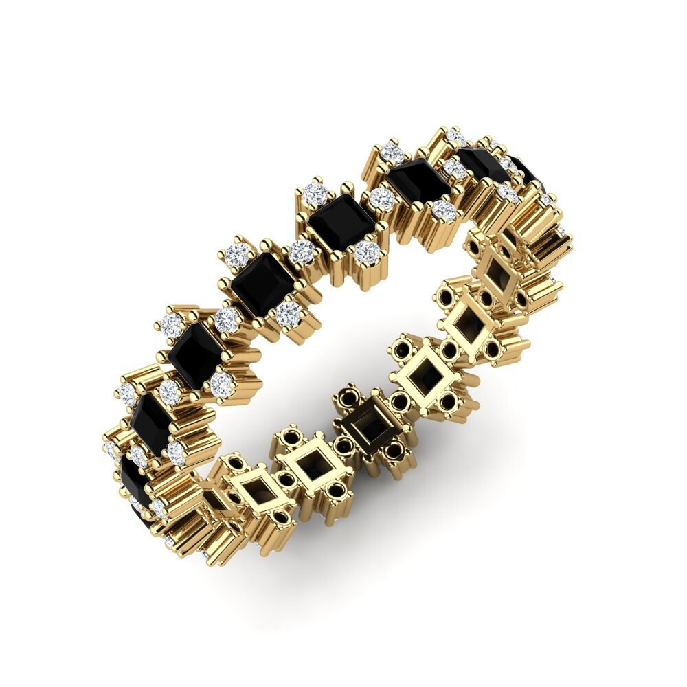 Onyx Noir Bague Polzin