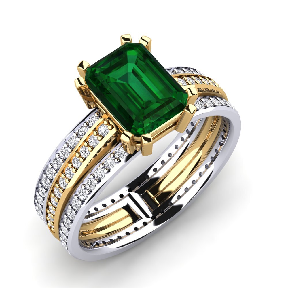 Tsavorite Engagement Ring Precoce